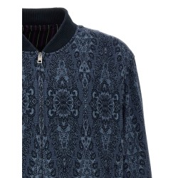 Jacquard bomber jacket