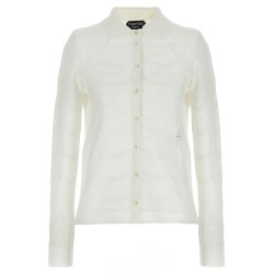 Openwork cardigan