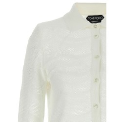 Openwork cardigan