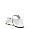 Buckle and bow ballet flats