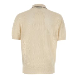 Openwork polo shirt