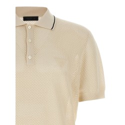 Openwork polo shirt