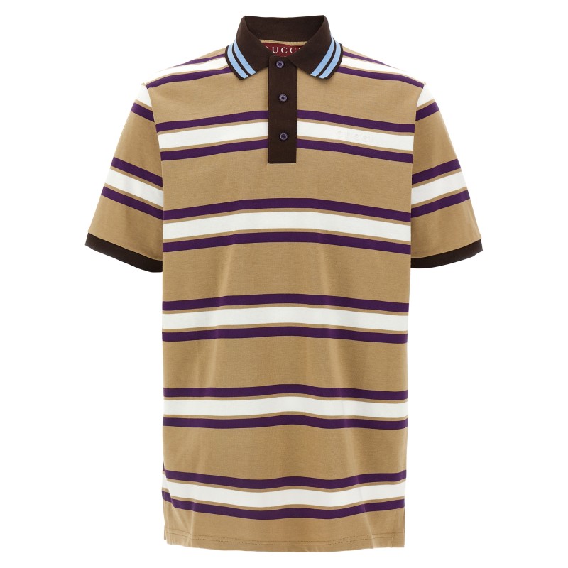 Embossed logo polo shirt