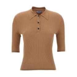 Knitted polo shirt