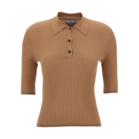 Knitted polo shirt