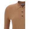 Knitted polo shirt