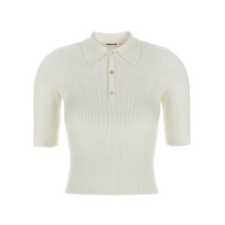 Ribbed polo shirt