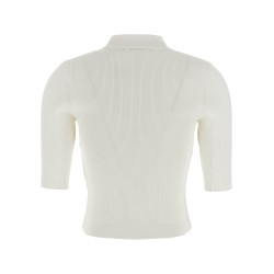 Ribbed polo shirt