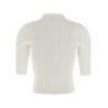 Ribbed polo shirt