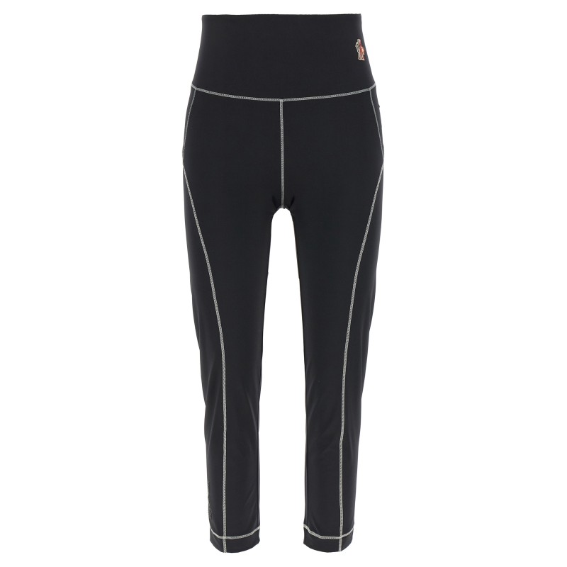 Logo patch leggings