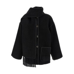 'Embroidered Scarf Jacket Harvest' coat