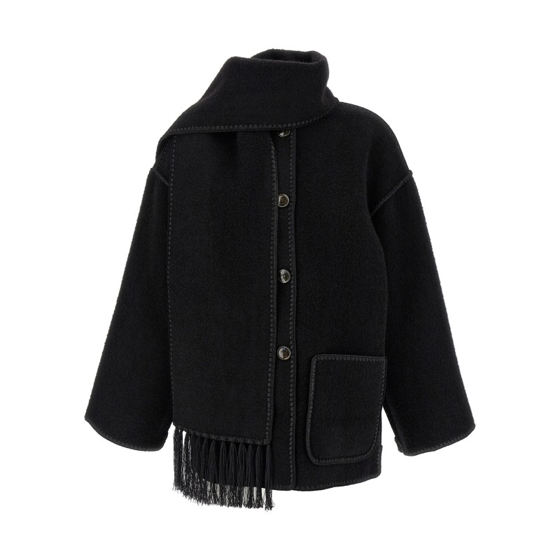 'Embroidered Scarf Jacket Harvest' coat