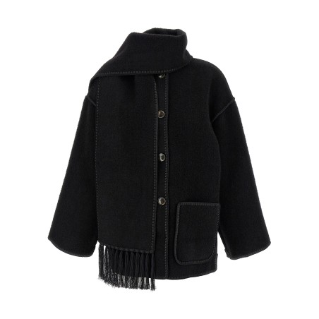 'Embroidered Scarf Jacket Harvest' coat