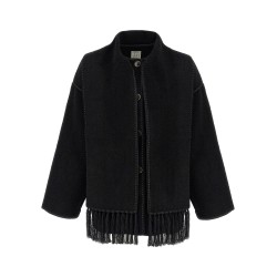 'Embroidered Scarf Jacket Harvest' coat