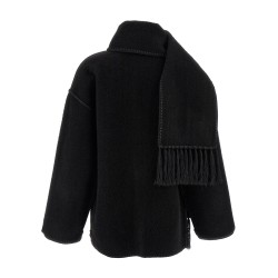 'Embroidered Scarf Jacket Harvest' coat