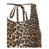 'Leopard Cotton Poplin Mini' dress