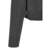 'Shiny Zipper Pull' Wool cardigan