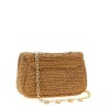 'Raffia bow charm' shoulder bag