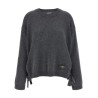 Side laces sweater