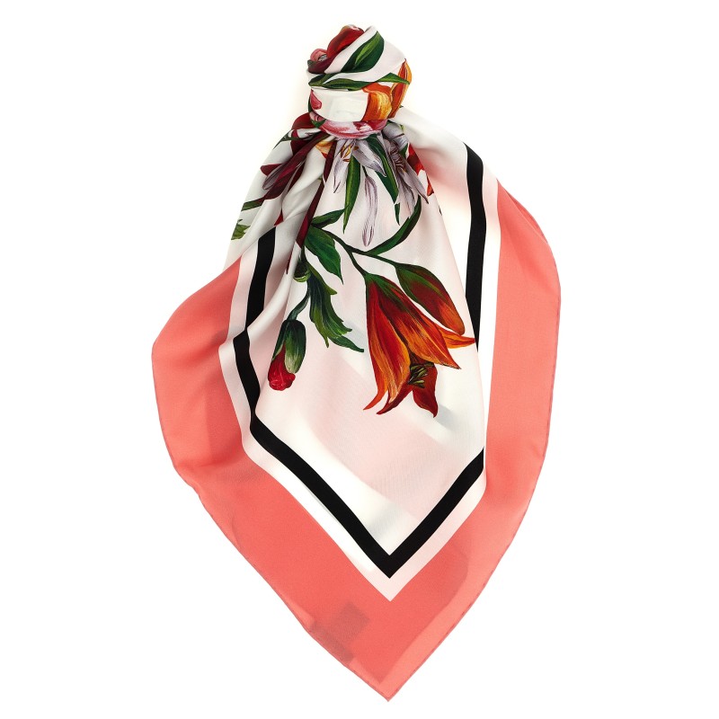 Floral print scarf
