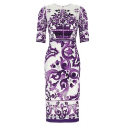 'Maiolica' print dress