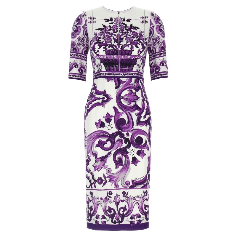 'Maiolica' print dress
