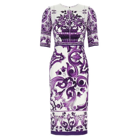 'Maiolica' print dress