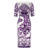 'Maiolica' print dress