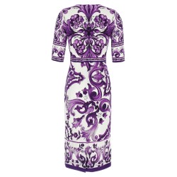 'Maiolica' print dress