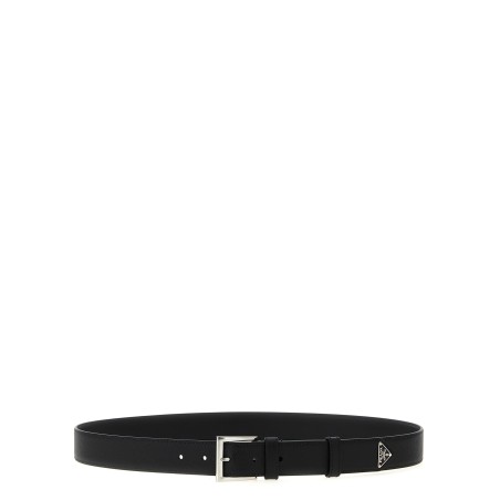 Saffiano leather belt