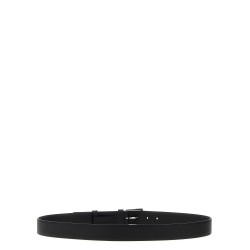 Saffiano leather belt