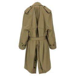 'Draped Neck' trench coat
