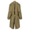 'Draped Neck' trench coat