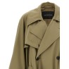'Draped Neck' trench coat
