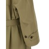 'Draped Neck' trench coat