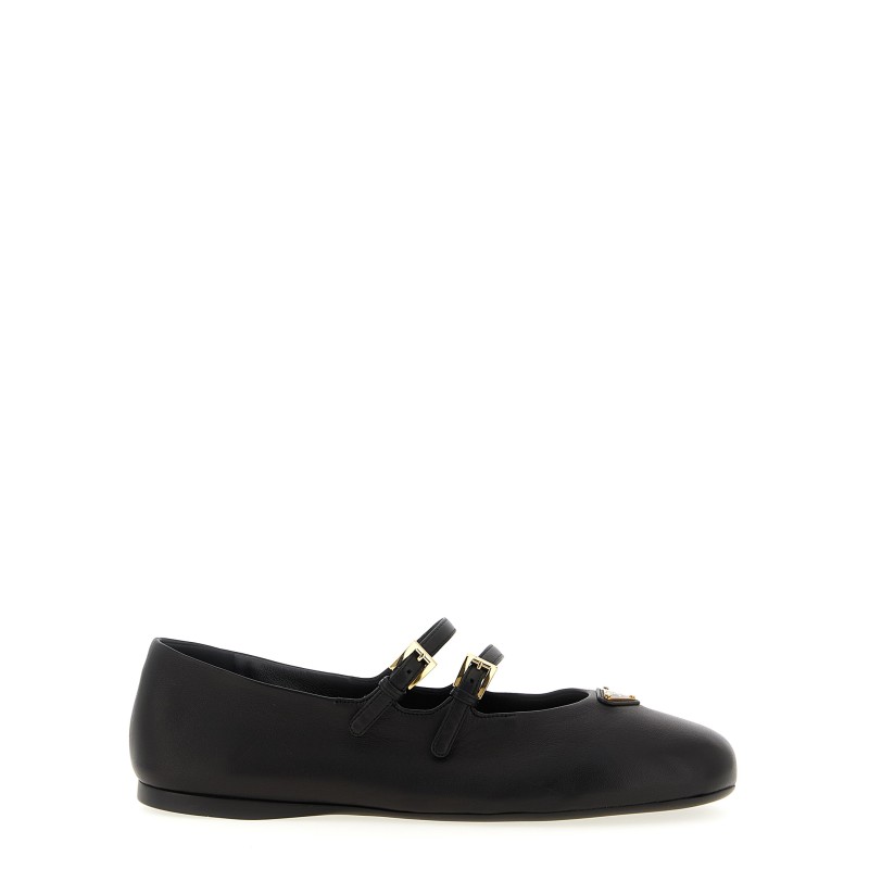 Double strap ballet flats