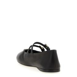 Double strap ballet flats