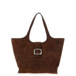 Medium 'Viv' Choc' shopping bag