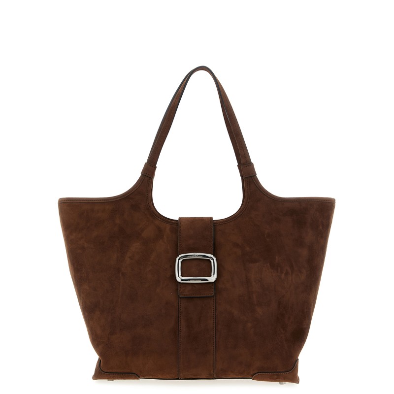 Medium 'Viv' Choc' shopping bag