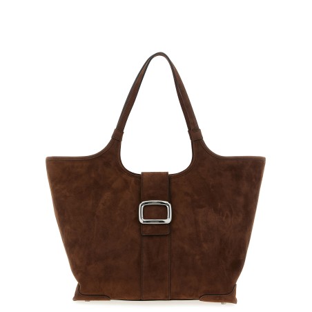 Medium 'Viv' Choc' shopping bag