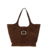 Medium 'Viv' Choc' shopping bag