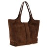 Medium 'Viv' Choc' shopping bag