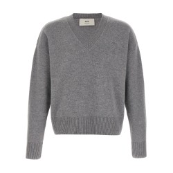 Puff logo patch sweater