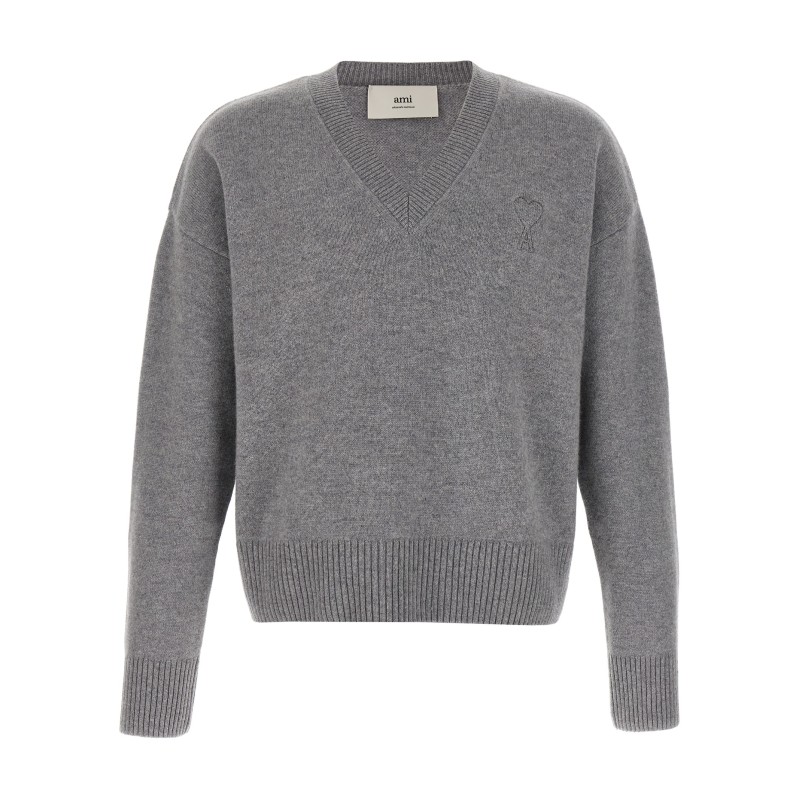 Puff logo patch sweater