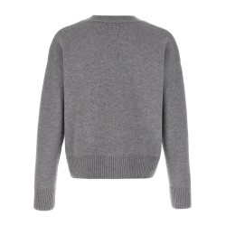 Puff logo patch sweater
