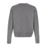 Puff logo patch sweater