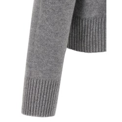 Puff logo patch sweater