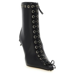 'Crystalized Corset' ankle boots