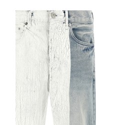 'Crackle Silver' jeans