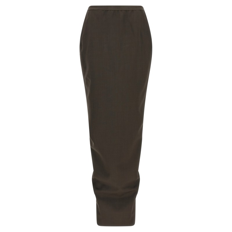 'Soft Pillar long' skirt